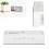 (White) Creative Mirror Alarm Clock LED Digital Display Multifunctional Battery Plug-in Dual-use Clock 6
