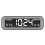 (White, EU Plug) LCD Screen Alarm Clock Electronic Digital Clock Charging Temperature and Humidity Alarm Clock 7
