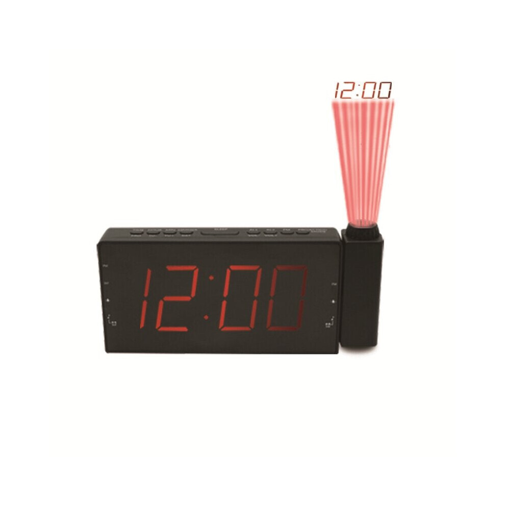 Multi-function Projection Clock FM Radio Alarm Clock LED Digital Display With Snooze Function for Bedroom