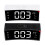 (White) LED Alarm Clock Digital Snooze Touch Control Table Clock Day Time Temperature Display Home Decoration 2