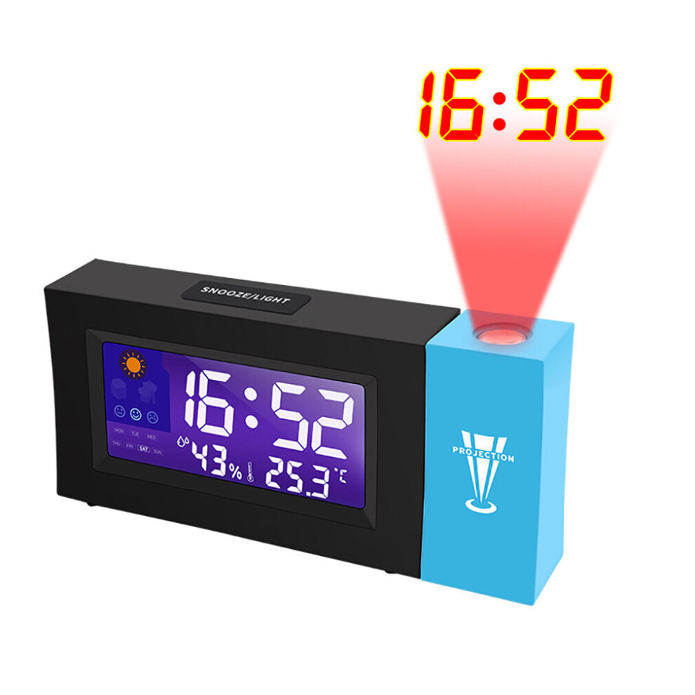 Digital Projector Weather Station Alarm Clock Perpetual Calendar Thermo-hygrometer Electronic LCD Clock Thermometer