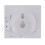 (Black) Multifunctional Bathroom Temperature and Humidity Alarm Clock LCD Screen Waterproof Home Desktop Creative Timer 5