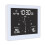 (Black) Multifunctional Bathroom Temperature and Humidity Alarm Clock LCD Screen Waterproof Home Desktop Creative Timer 9
