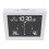 (Black) Multifunctional Bathroom Temperature and Humidity Alarm Clock LCD Screen Waterproof Home Desktop Creative Timer 7