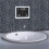 (White) Multifunctional Bathroom Temperature and Humidity Alarm Clock LCD Screen Waterproof Home Desktop Creative Timer 4