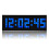 (White) Big Jumbo Digital LED Wall Clock Large Display Wall Decoration Clock 6