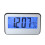 (White) LCD Display Digital Alarm Clock Sound Controlled With Thermometer Backlight Snooze 7