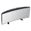(White) LED Digital Alarm Clock Large Curved Mirror Screen Brightness Adjustable Electronic Time Date Temperature Display Table Clock 5