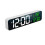 (White) LED Digital Alarm Clock Wired Watch for Bedroom Table Digital Snooze Mirror Clock 8