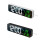 (White) LED Digital Alarm Clock Wired Watch for Bedroom Table Digital Snooze Mirror Clock 2