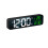 (White) LED Digital Alarm Clock Wired Watch for Bedroom Table Digital Snooze Mirror Clock 7