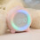 (White, Bluetooth Type) Mini LED Digital Voice Control Creative Alarm Clock Smart Speaker Multi-function Sleep Timer Night Light 3