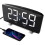 (Blue) Polyphonic Double Alarm Clock LED Large Screen Display Electronic Clock 2