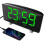 (Blue) Polyphonic Double Alarm Clock LED Large Screen Display Electronic Clock 7