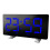 (Blue) Polyphonic Double Alarm Clock LED Large Screen Display Electronic Clock 12