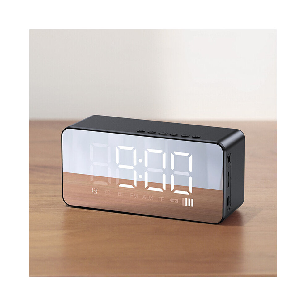 BT 5.0 Multi-functional Alarm Clock Wireless Speaker Support BT 5.0/TF Card/AUX Play Mode