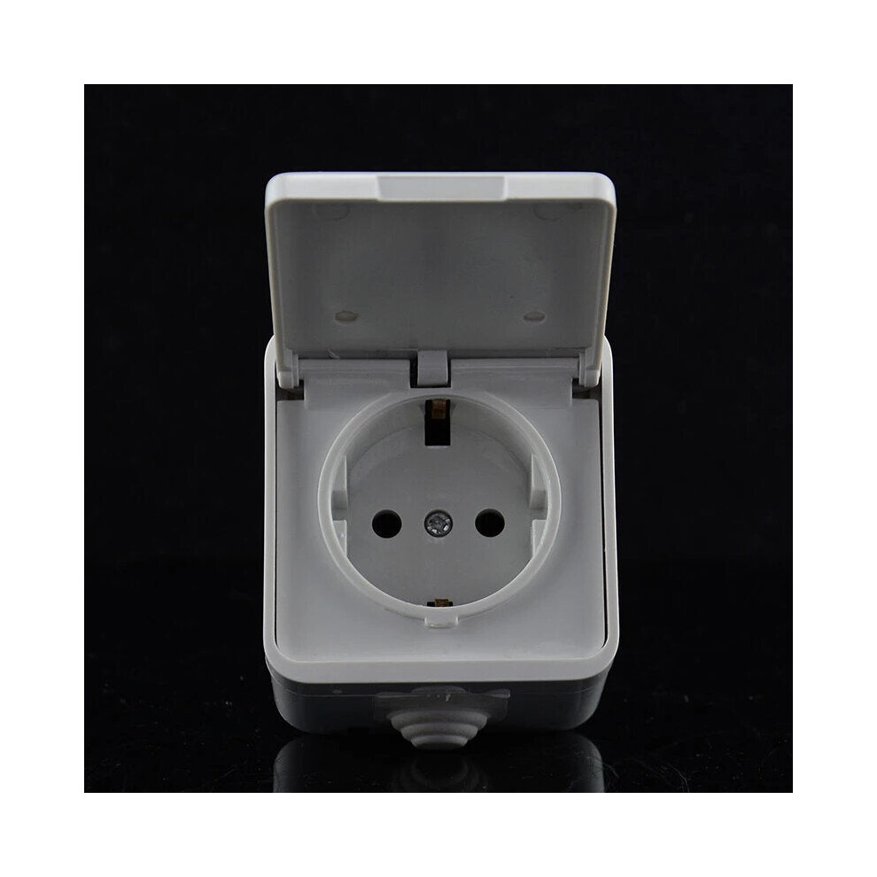 EU Standard Covered Power 16A Socket European Standard Power Outlet Wall Socket