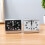 (Black) Silent Alarm Clock Quartz Movement Battery Alarm Clock Home Desk Table 3