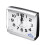 (Black) Silent Alarm Clock Quartz Movement Battery Alarm Clock Home Desk Table 11