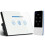 (White) US Remote Control Ceiling Fan Switch Crystal Glass Panel Wireless Ceiling Fan Stepless Speed Switch with RF433 Switch 600W 220V 2