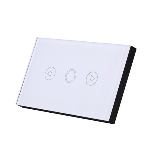 (White) Wifi Switch Touch LED Dimmer Switch with LED Indicator 110-240V 2.4 GHz 2