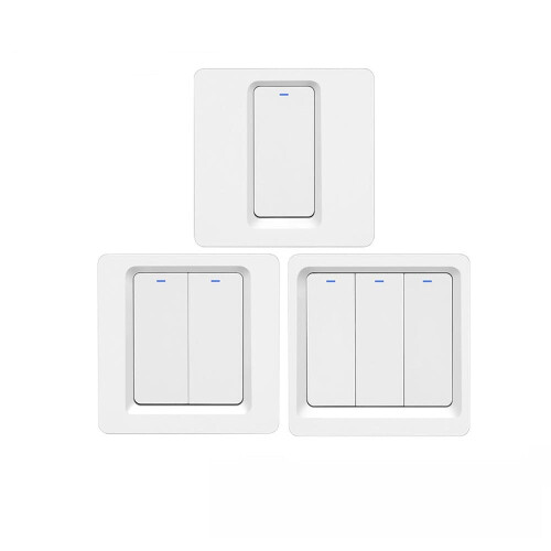 (2 Way) WiFi Smart Switch Bluetooth /Voice Control / Switch Work With Tuya APP Alexa Google Home 1/2/3 Way 1