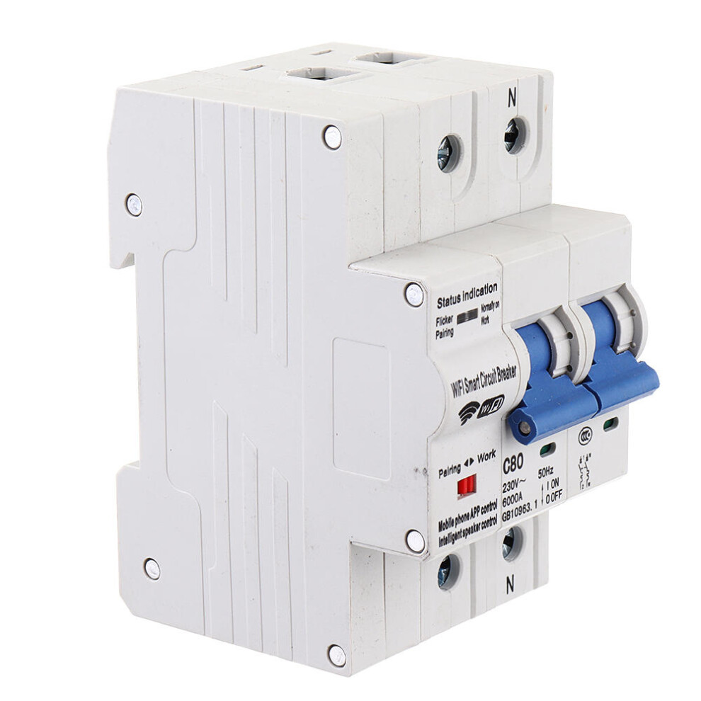 Wifi Smart Circuit Breaker Switch Smart Home Automation Overload Short Circuit Voice Control With Alexa Google Home,100A 6112212079355