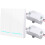 (White, RF433 Receiver) Wireless Wall Switch Smart LED Indicator 1/2/3 Gang 433Mhz Wall Touch Light Switch For Smart Home 4