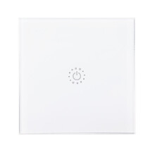 EU 433Mhz 1 Gang Smart WIFI Light Switch Interruptor Touch Wall Power Switch App Remote Control Intellegent Switch Work With Alexa Google Home