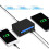 (UK Plug) USB Mobile Phone Charger Real-time Dynamic of Intelligent LCD Digital Display Automatic Recognition Quick Charging 3