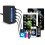 (UK Plug) USB Mobile Phone Charger Real-time Dynamic of Intelligent LCD Digital Display Automatic Recognition Quick Charging 4