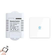 High Power WIFI Relay Switch 433MHz Receiver Smart Home Gadgets Wireless Remote Control Switch APP Control Work With Alexa Google Home+RF Transmitter