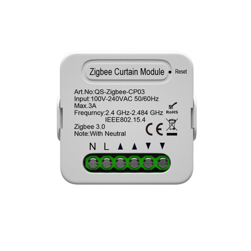 Smart Home Curtain Switch Module APP Remote Control Timer 240V Switch On-off Device Works with Alexa Google Home 1