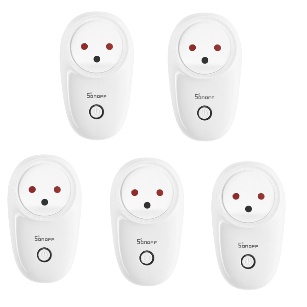 Smart WIFI Socket IL Wireless Plug Power Sockets Smart Home Switch Work With Alexa Google Assistant IFTTT,5Pcs 10A AC90V-250V