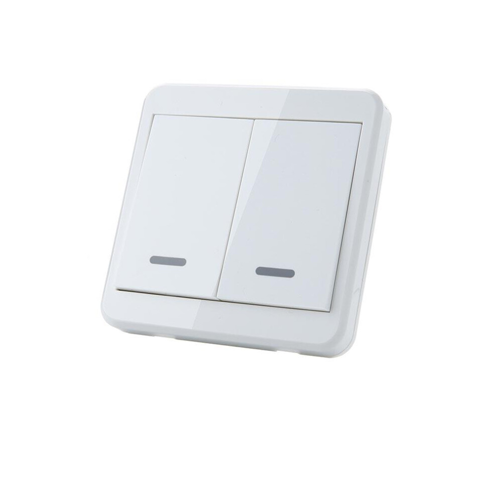 Universal Wireless Remote Control 86 Wall Panel RF Transmitter With 2 Buttons For Home Room Lighting Switch 5pcs 433MHz