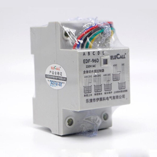 (5M) Auto Water Level Controller AC220V 5A Din Rail Mount Float Switch With 3 Probes Pump,5M/10M DF96D 2