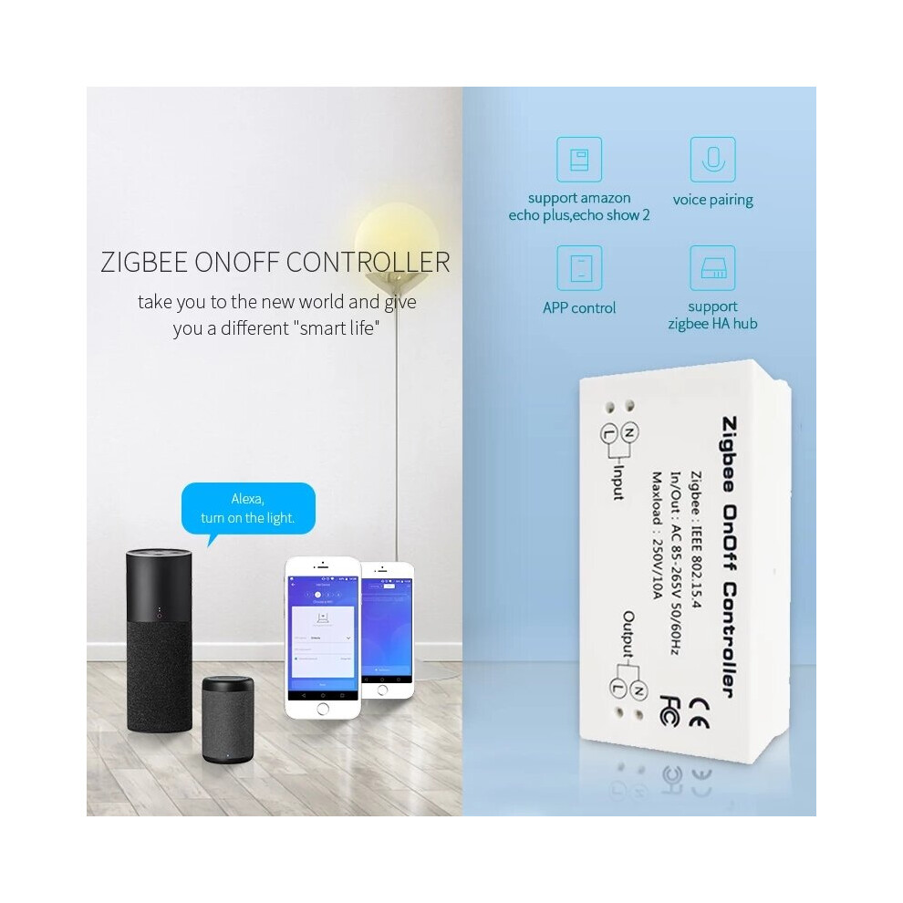 Smart Home WiFi Switch Remote Control Onoff Light Switch for Alexa Echos ZB HA Hub