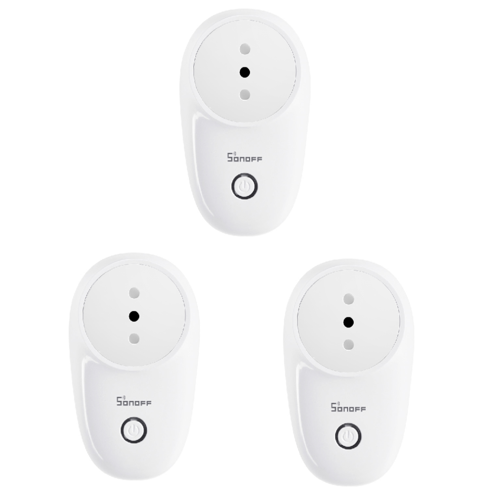 Smart WIFI Socket IT Wireless Plug Power Sockets Smart Home Switch Work With Alexa Google Assistant IFTTT,3Pcs S26 10A AC90V-250V