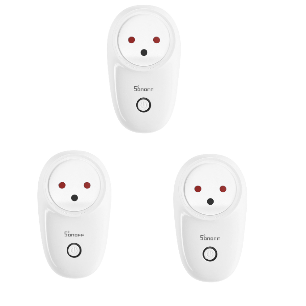 Smart WIFI Socket IL Wireless Plug Power Sockets Smart Home Switch Work With Alexa Google Assistant IFTTT,3Pcs S26 10A AC90V-250V