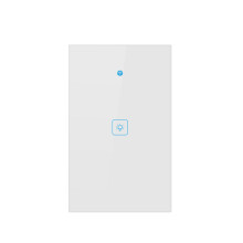 (1CH) US Standard 1/2/3 Gang WIFI Touch Wall Switch Support Alexa Google Home 250V 2A/400W