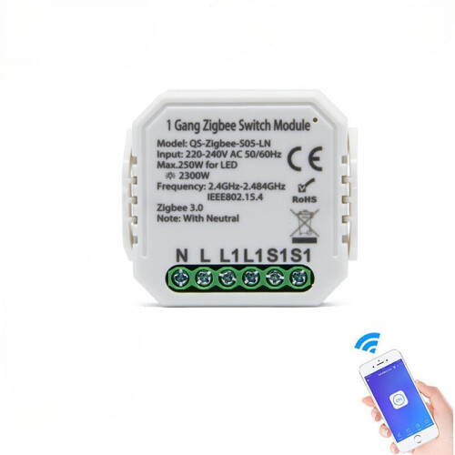 Smart Solution On-off Switch Smart Home Modification Module Work with Alexa Google,220-240V 1