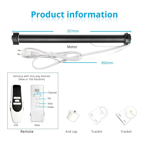(EU Plug) WiFi Curtain Motor for 36 37mm Tube Alexa Google Home Control Roller Blind Motorized Shutter Engine 2