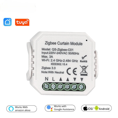 Smart APP Curtain Switch Module Controller Concealed Curtain Switch On-off Device 220-240V 2