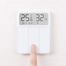 Bluetooth Mesh Smart Wall Switch Temperature & Humidity Sensor Thermometer Hygrometer Light Remote Control Wireless 3 Key Switchs MI Home