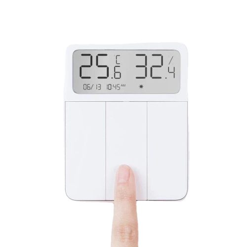 Bluetooth Mesh Smart Wall Switch Temperature & Humidity Sensor Thermometer Hygrometer Light Remote Control Wireless 3 Key Switchs MI Home 2