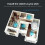(3CH) Wireless Switch Battery Wall Remote with Push Button 1 2 3 4 Gangs 6