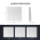 (3CH) Wireless Switch Battery Wall Remote with Push Button 1 2 3 4 Gangs 8