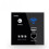 (Black) 220V 300Mbps Wireless WiFi Socket RJ45 Embedded Wall WIFI Route AP Relay Smart USB Socket Crystal Glass Panel 1