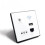 (Black) 220V 300Mbps Wireless WiFi Socket RJ45 Embedded Wall WIFI Route AP Relay Smart USB Socket Crystal Glass Panel 7