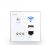 (Black) 220V 300Mbps Wireless WiFi Socket RJ45 Embedded Wall WIFI Route AP Relay Smart USB Socket Crystal Glass Panel 3